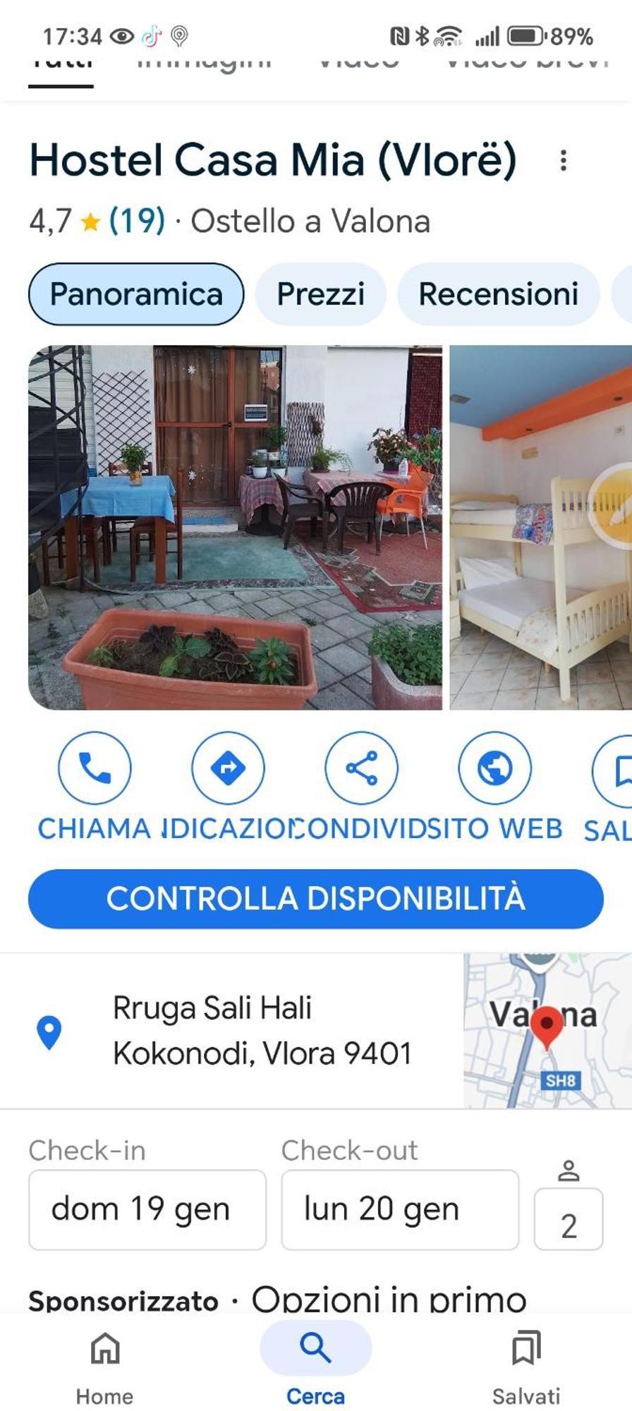 Vlorë Casa Mia旅舍 客房 照片